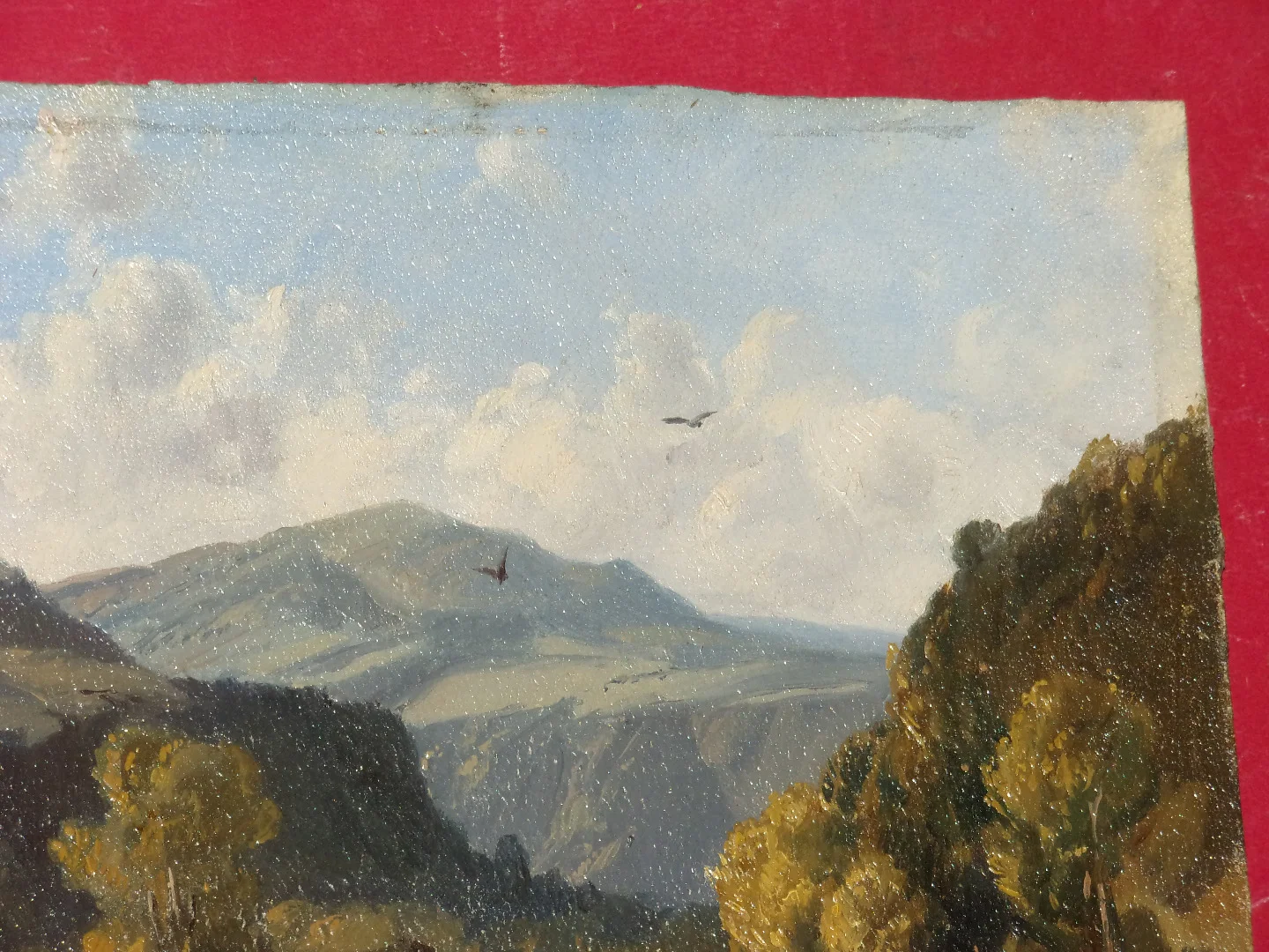 Vue d'un " Gave", Tableau époque 19ème.