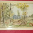 Paysage, Aquarelle époque Fin 19ème.