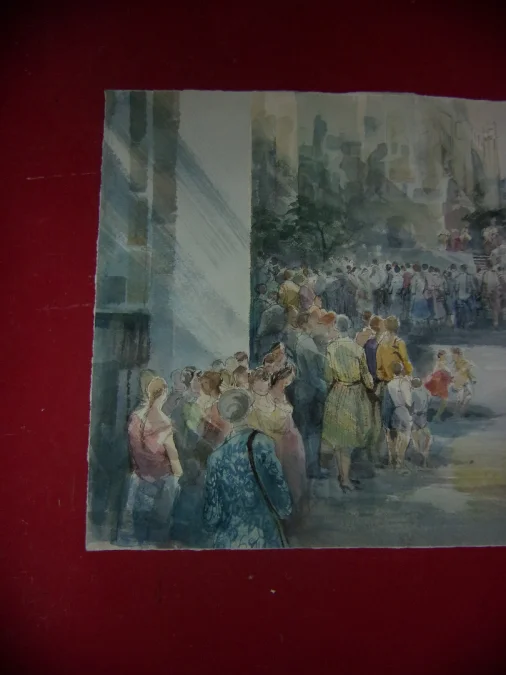 AQUARELL signiert Guy FANTOU