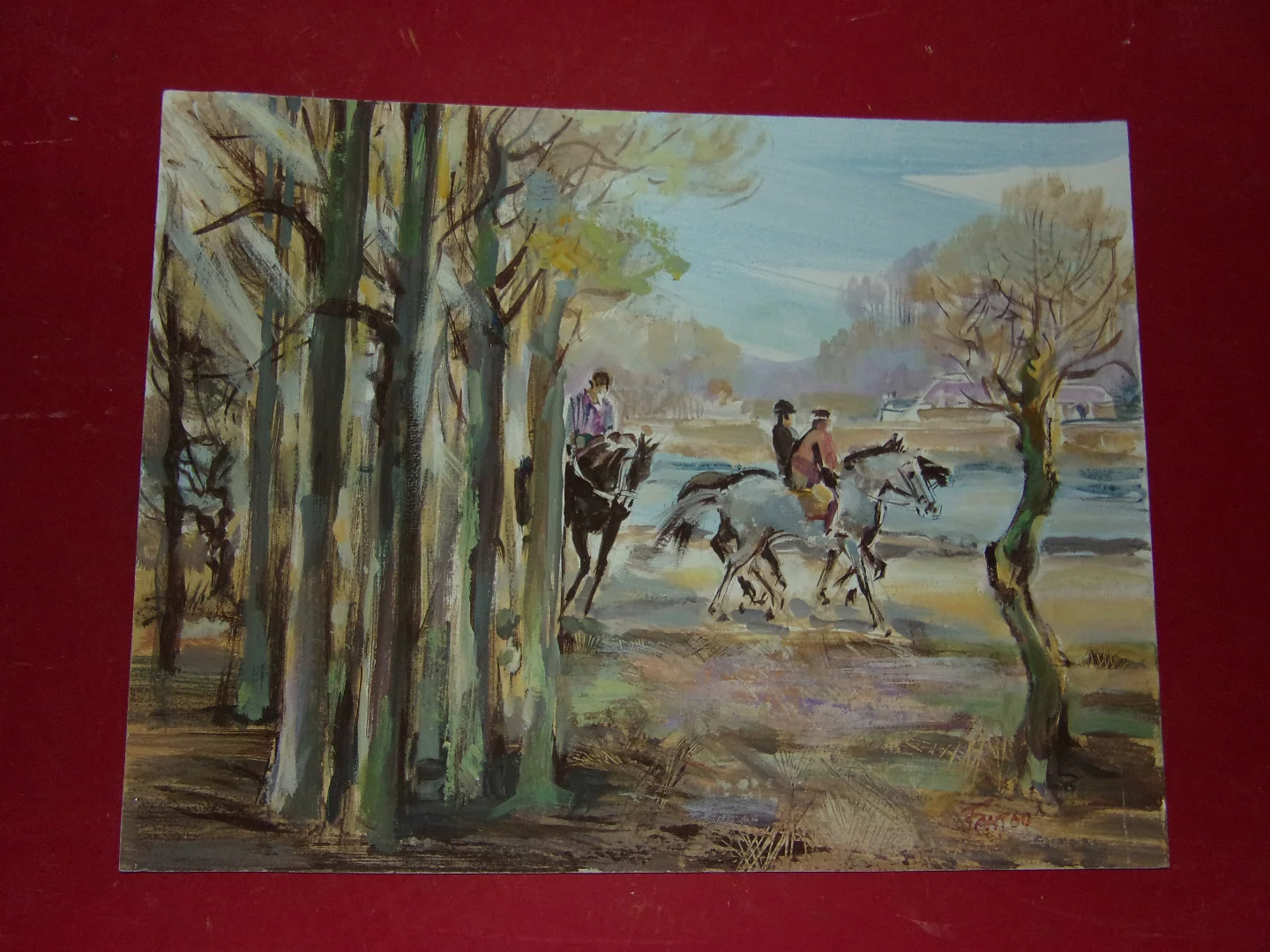 AQUARELL signiert Guy FANTOU