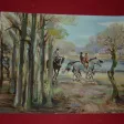 " Promenade Dans Les Bois ", Aquarelle Signée Guy Fantou, époque 20ème.