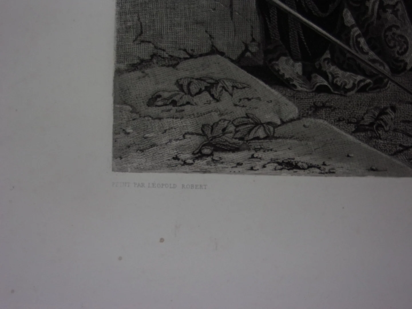 " Les Pêcheurs",  grande Gravure époque 19ème.
