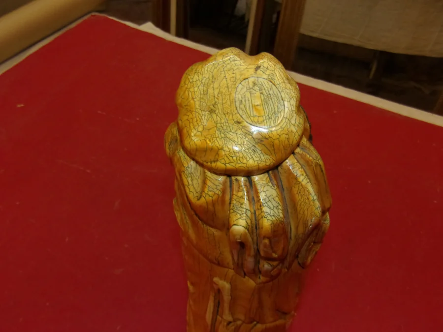 Sculpture En Ivoire, Sage Chinois Des Années 30.