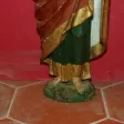 Statue De Sainte En Bois Sculpté, époque 18ème.