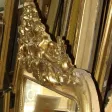 Miroir Louis Philippe, Avec Chérubins,  époque 19ème, En Bois Doré.