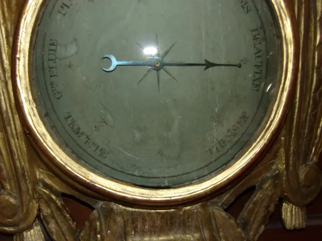 LOUIS XVI PERIODE BAROMETERTHERMOMETER