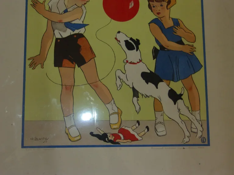 "jeux d'Enfants",  Paire De Gravures Des Années 1930.