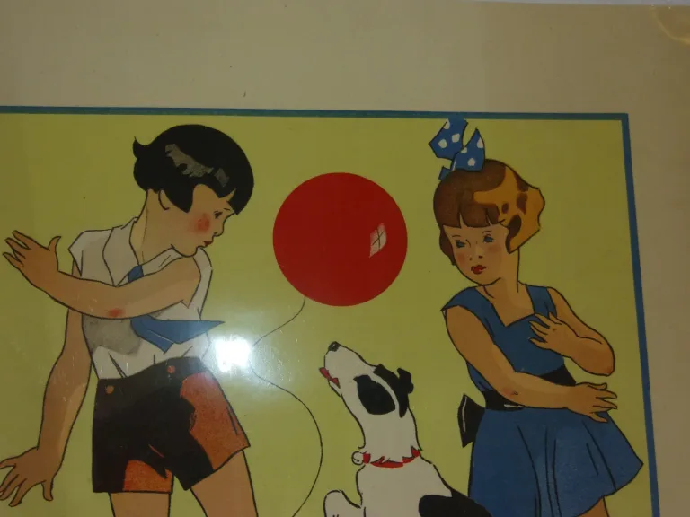 "jeux d'Enfants",  Paire De Gravures Des Années 1930.