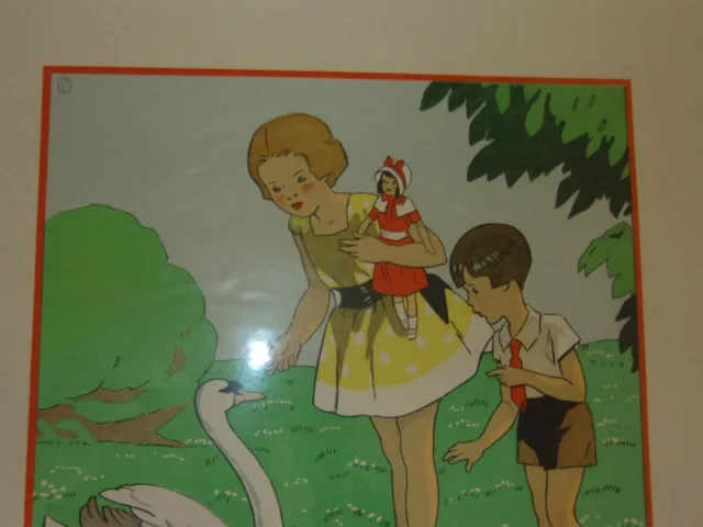 "jeux d'Enfants",  Paire De Gravures Des Années 1930.