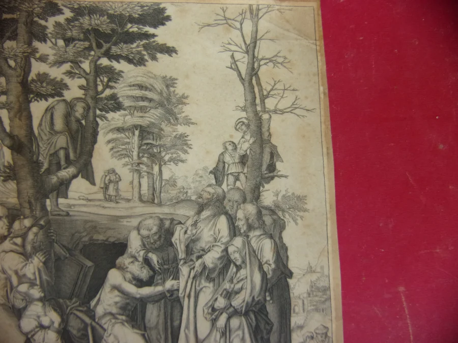卢卡斯范莱顿 (Lucas Van Leyden) 的十七世纪印刷品。