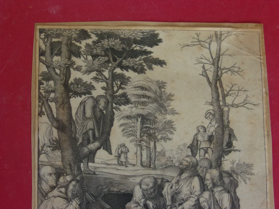 卢卡斯范莱顿 (Lucas Van Leyden) 的十七世纪印刷品。