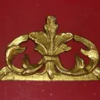 Fronton en bois doré, époque 18ème.