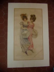 NEGENTIENDE EEUWSE CHROMOLITHOGRAFIE