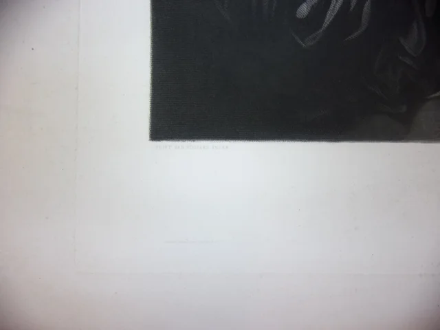 Schiller  ( poète) à La Cour De Weimar, Grande Gravure époque 19 ème.