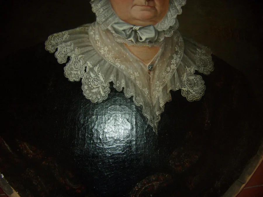 Dame Revêche,  Tableau époque 19ème.