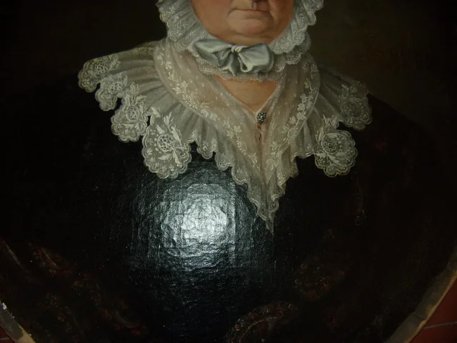 Dame Revêche,  Tableau époque 19ème.