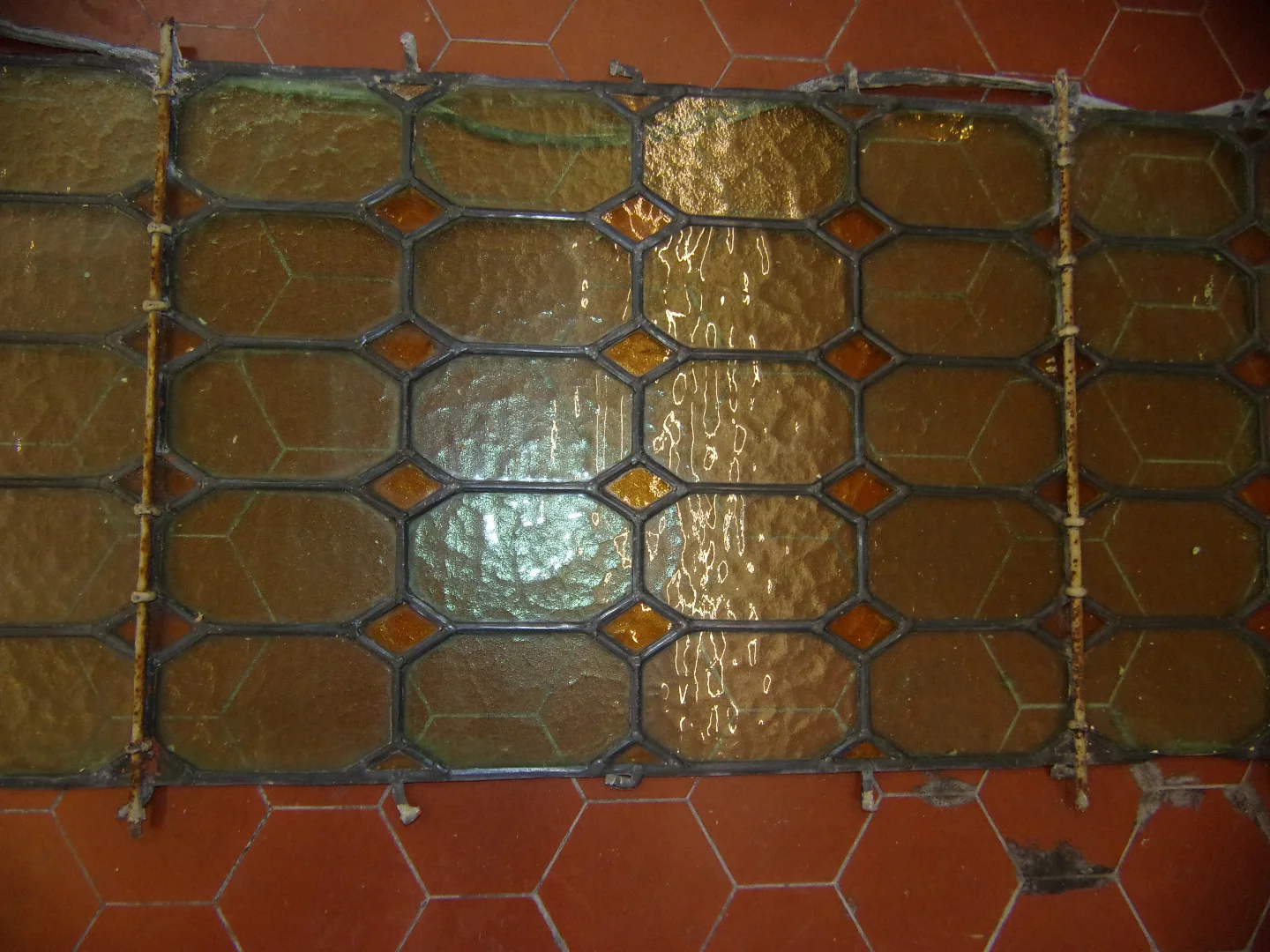 Ensemble de vitraux époque 19ème.