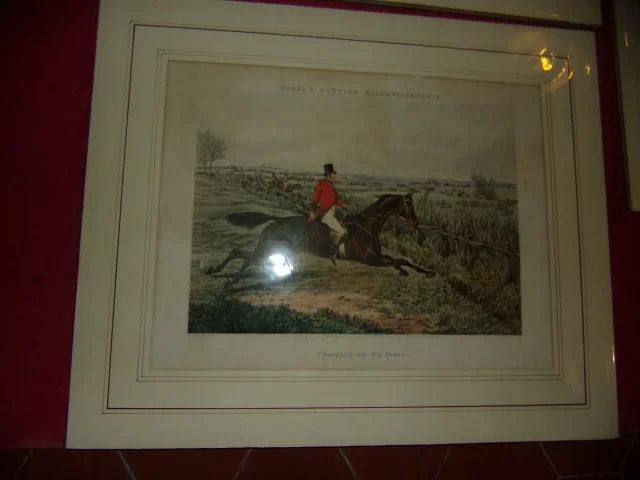 Lot De 3 Gravures Anglaises, Chasse à Courre, époque 19ème.