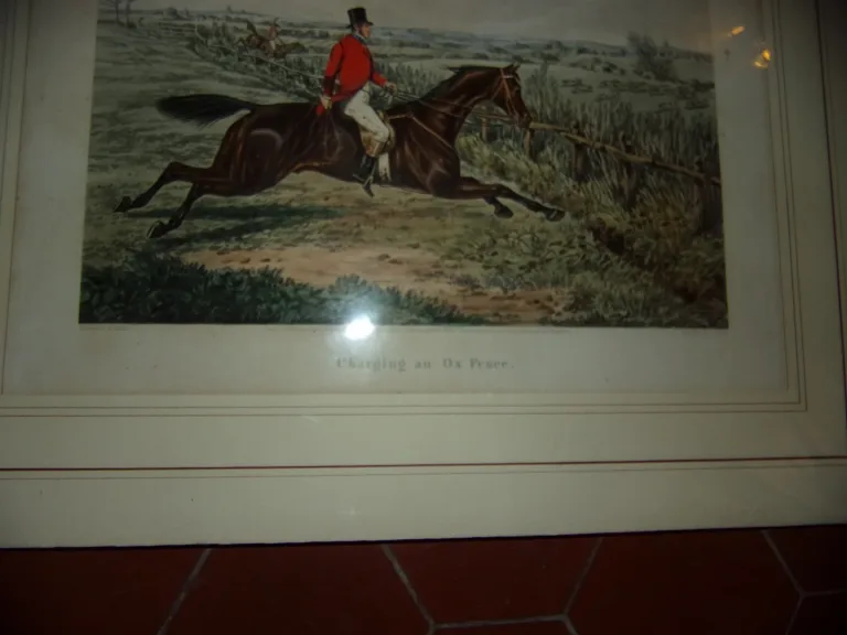 Lot De 3 Gravures Anglaises, Chasse à Courre, époque 19ème.