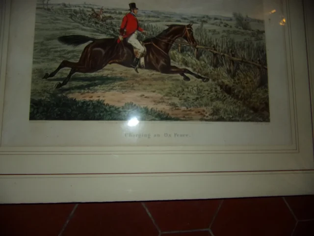 Lot De 3 Gravures Anglaises, Chasse à Courre, époque 19ème.