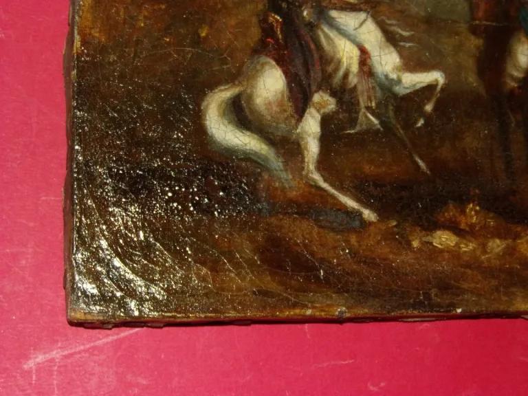 Scène Orientaliste, Tableau époque 19ème.