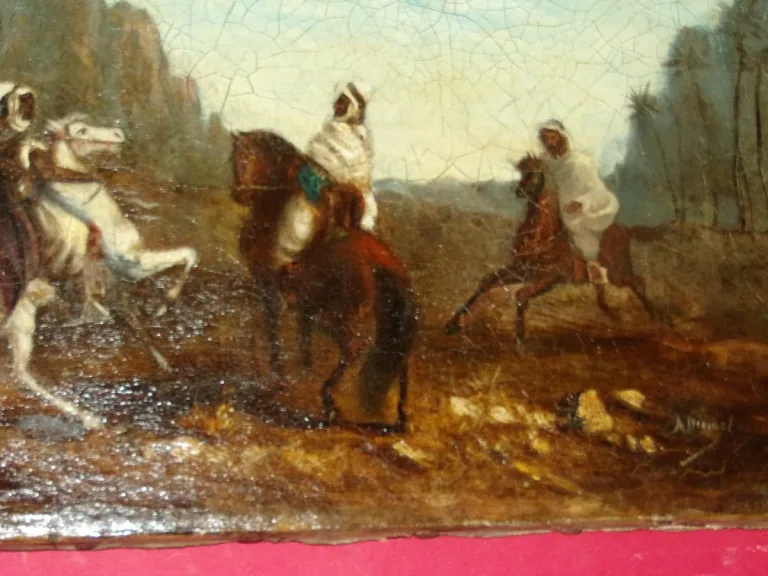 Scène Orientaliste, Tableau époque 19ème.