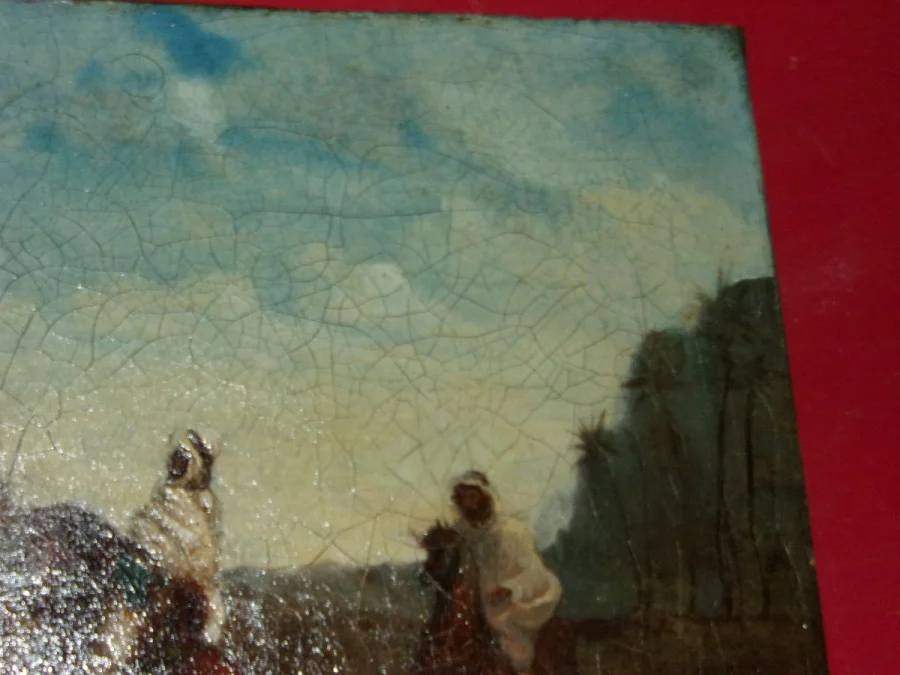 Scène Orientaliste, Tableau époque 19ème.