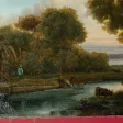 Scène Rustique Avec Vaches, Tableau époque 19ème.