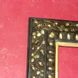 Cadre époque 19ème,  En Bois Noir Et Or, Napoléon III .