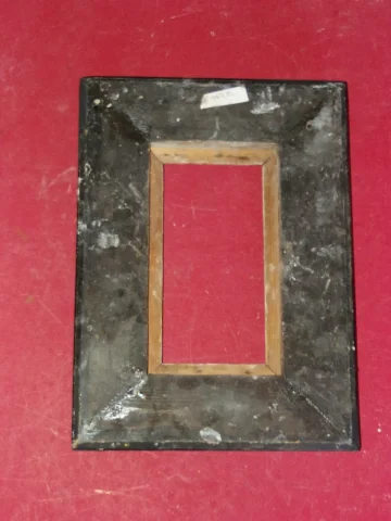 19th Century Frame, In Black And Gold Wood, Napoleon III.