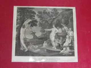 "diana Changes Actaeon Into A Stag", 18th Century Engraving.