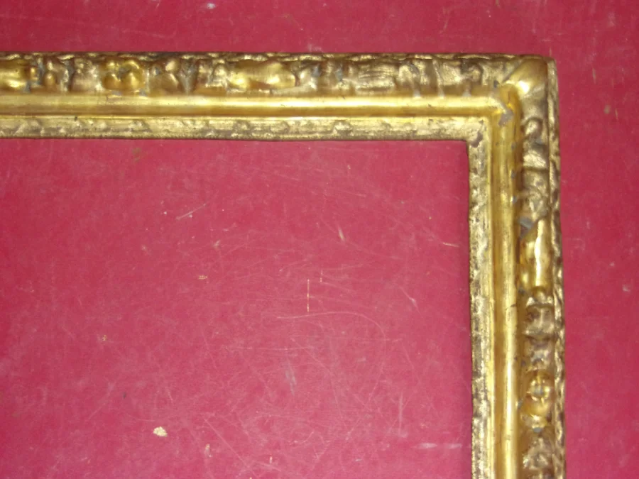 Cadre époque 17ème, Louis XIV  En Bois Doré.