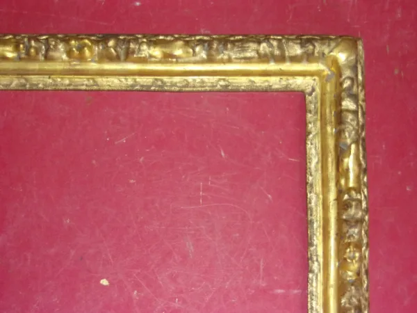 Cadre époque 17ème, Louis XIV  En Bois Doré.