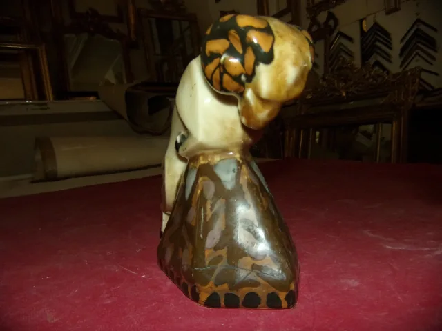 Pair Of Bookends "the Rams" By Camille Tharaud, 20th Century.