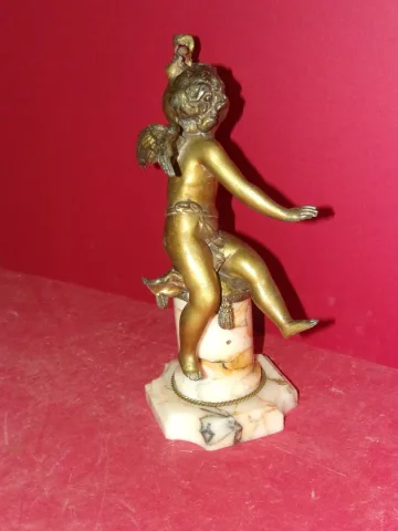 Cupid On His Base, 19th Century Watch Holder.