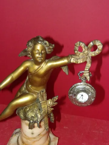 Cupid On His Base, 19th Century Watch Holder.
