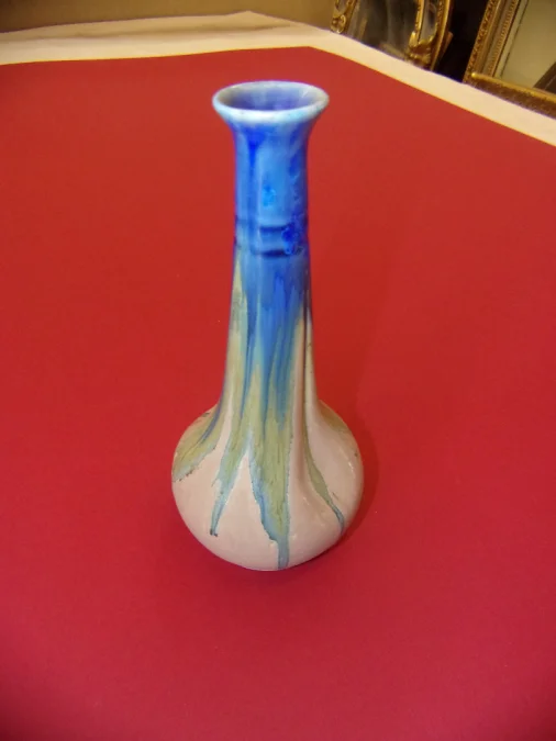 Petit Vase,  Grès, Signé Méténier,  époque Début 20 ème.