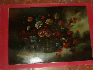 Grand Bouquet de fleurs, tableau des années 1930.