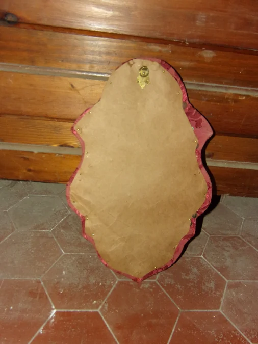 Bénitier d'applique,  en cuivre doré époque 19ème.