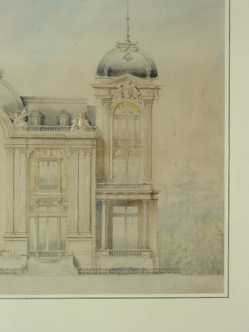 Architect's Drawing, 19th Century Facade Project.