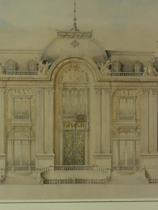 Architect's Drawing, 19th Century Facade Project.
