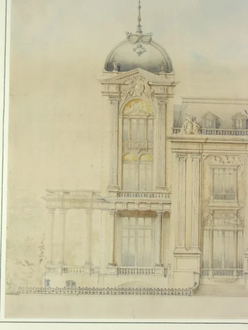 Architect's Drawing, 19th Century Facade Project.