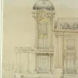 Dessin d'Architecte, projet de façade époque 19ème.