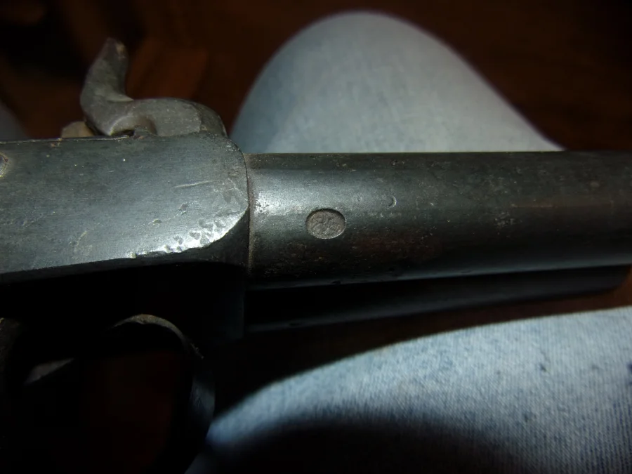 Double-barreled Percussion Pistol, 19th Century.
