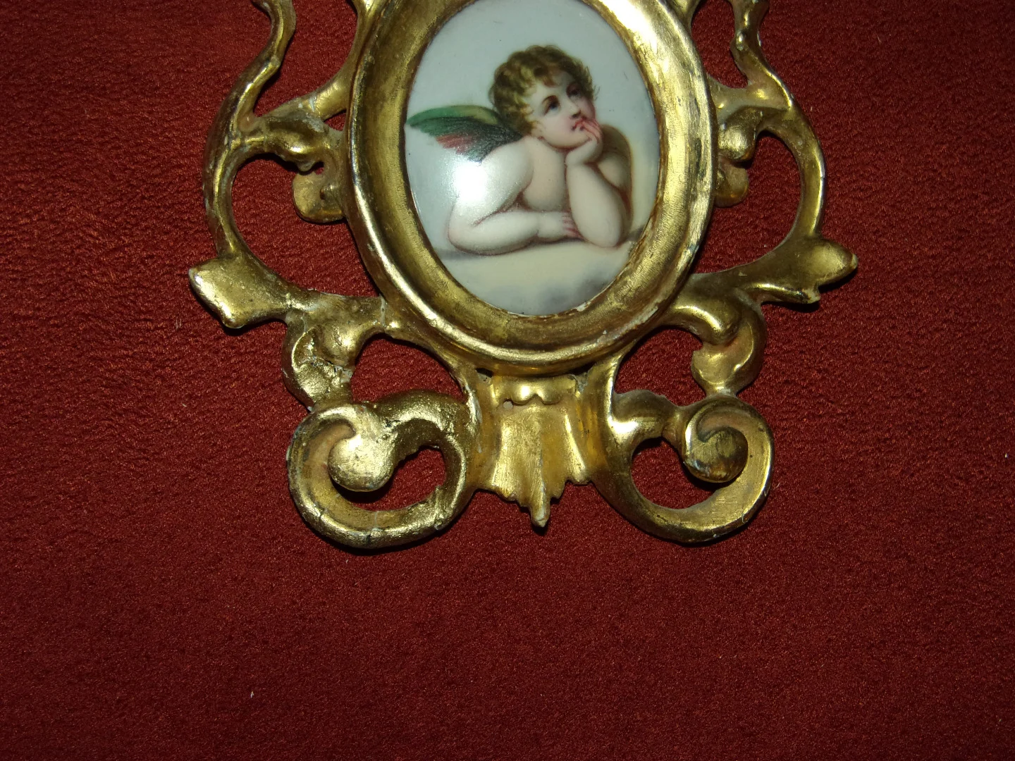 Little Angel, Hand-painted Porcelain, 19th Century.
