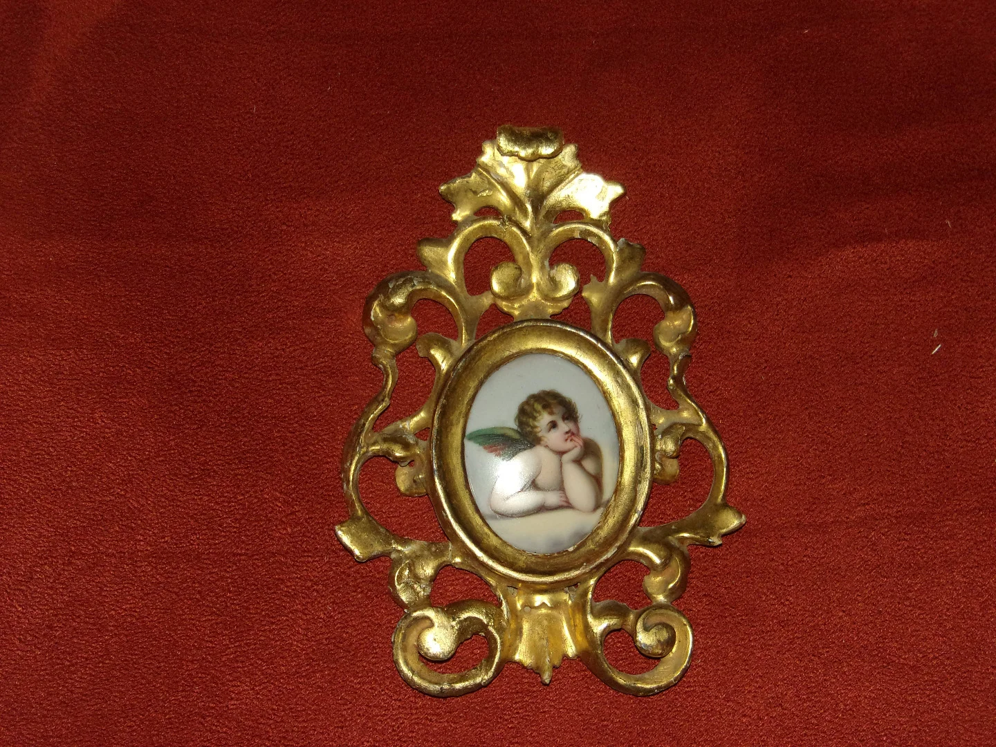 Little Angel, Hand-painted Porcelain, 19th Century.