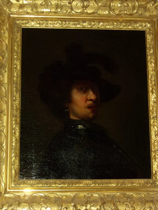 Portrait de Rembrandt tableau époque 19ème.