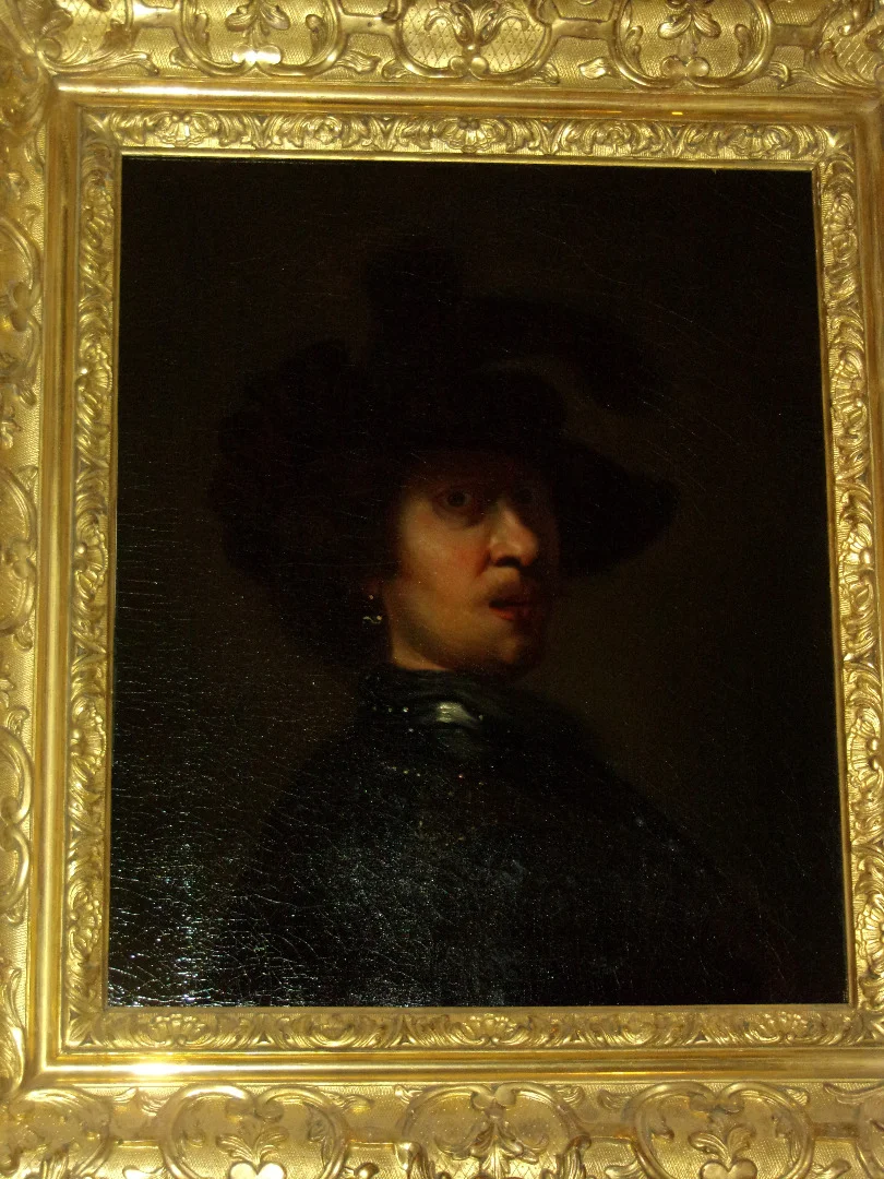 Portrait de Rembrandt tableau époque 19ème.