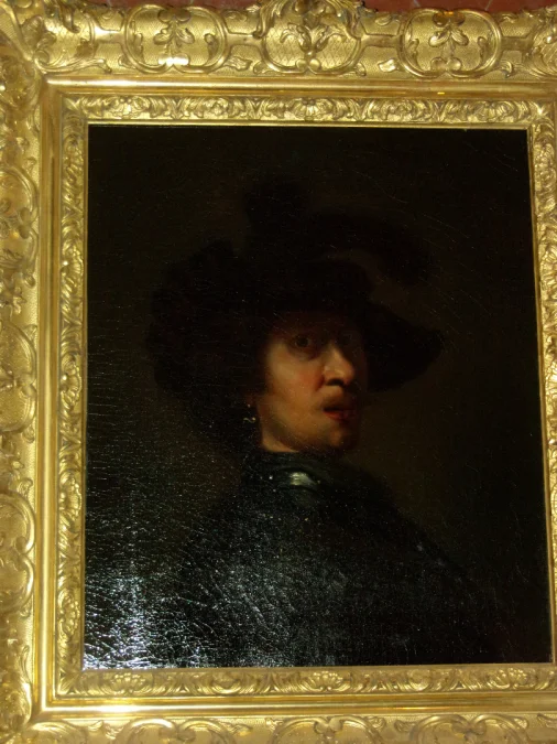 Portrait de Rembrandt tableau époque 19ème.