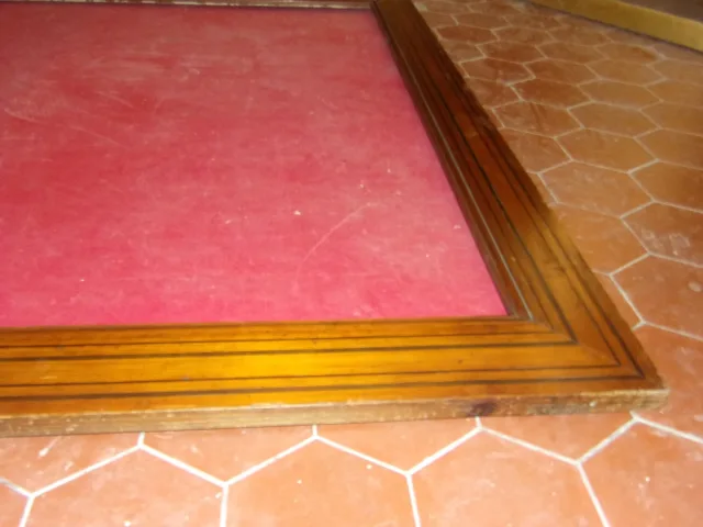Large Pair Of Pitchpine Wood Frames, 19th Century.
